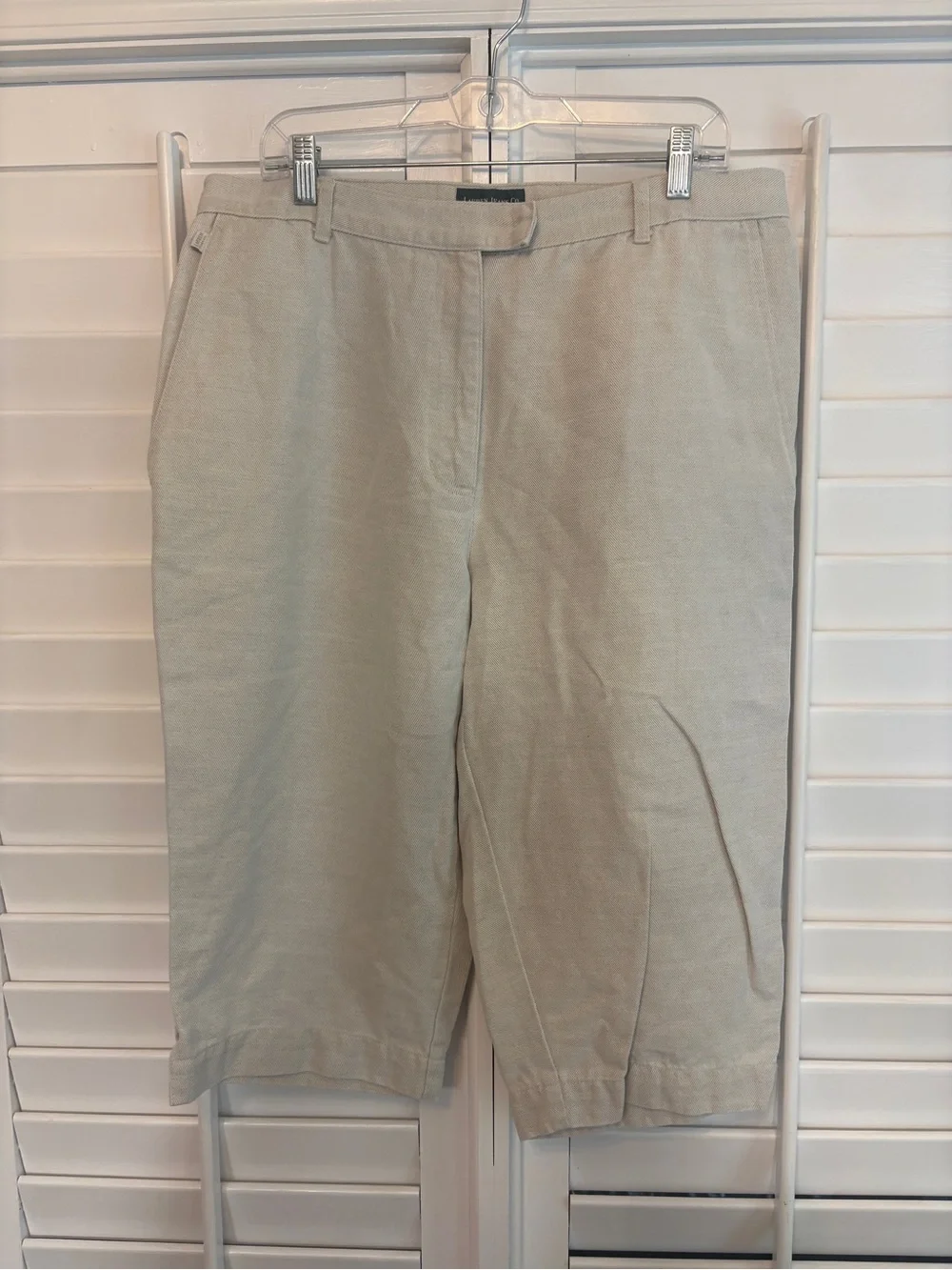 Ralph Lauren Lauren Jeans Co. Tan Crops Size 16W